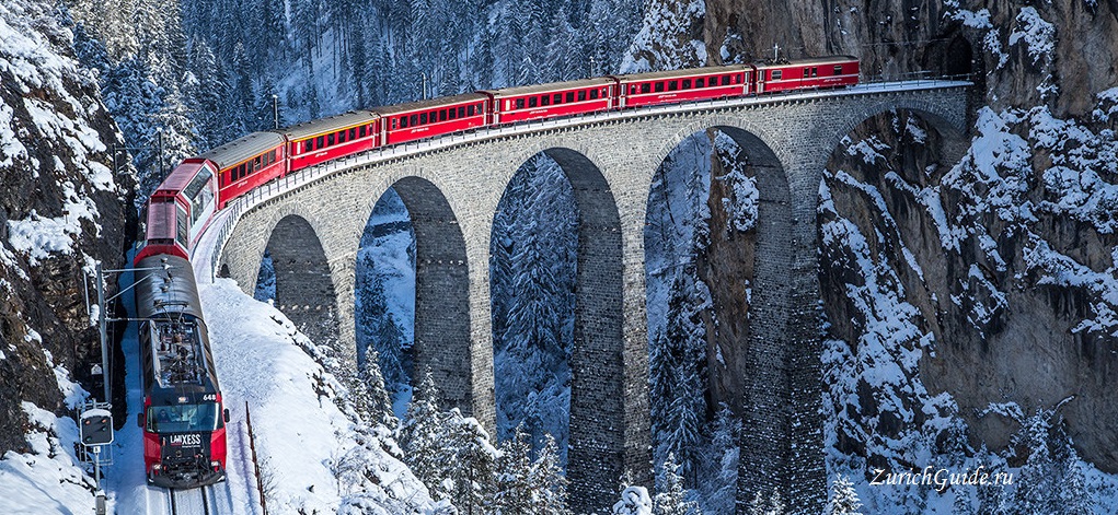 Bernina-express Chur-1 Кур (или Хур, Chur), Швейцария - путеводитель по городу от ZurichGuide.ru - достопримечательности, что посмотреть в Куре, как добраться - расписание транспорта